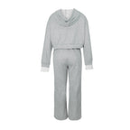 Women's Casual Hoodie and Wide-Leg Pants Set