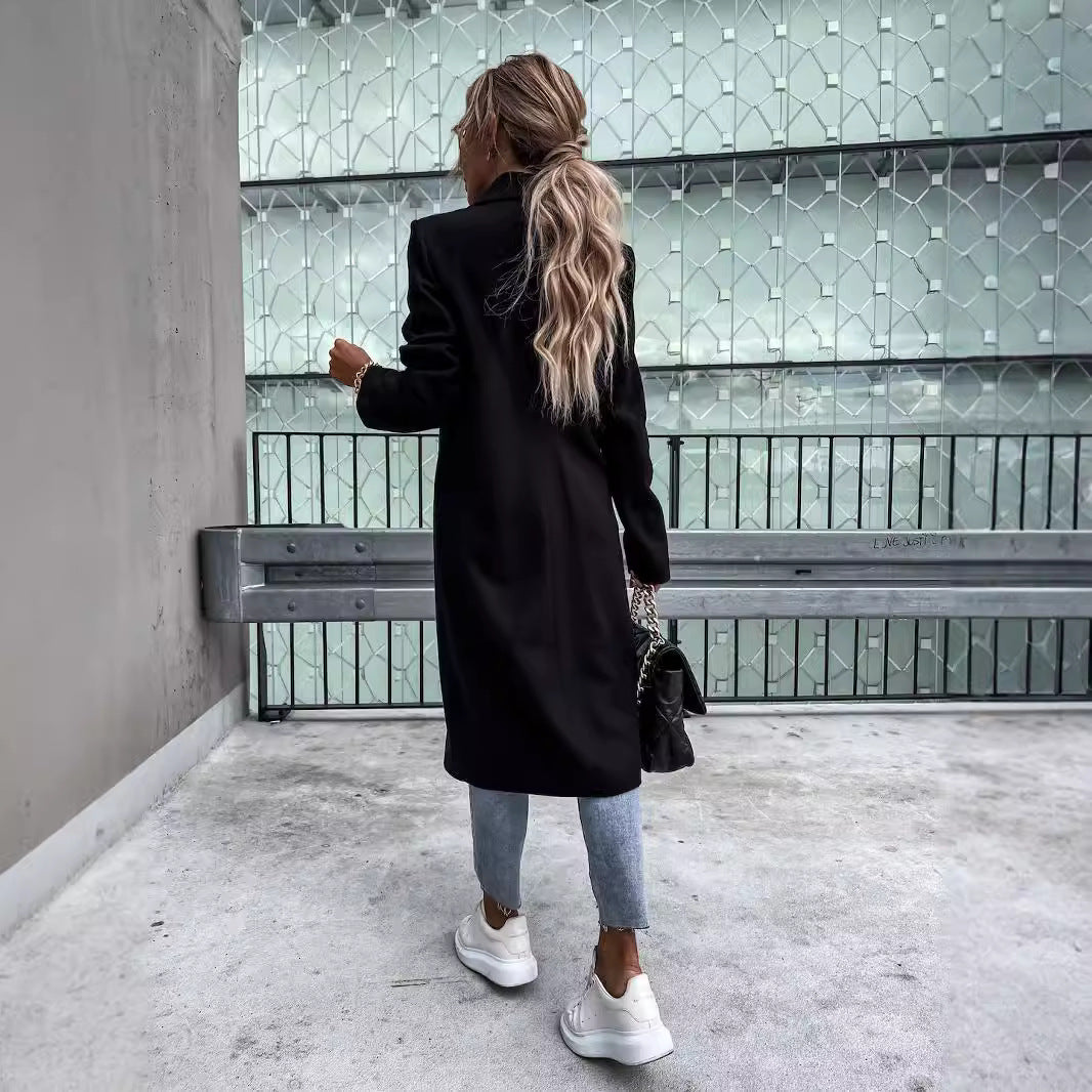 Women's Elegant Oversized Wool Coat