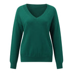 Women's Elegant V-Neck Sweater