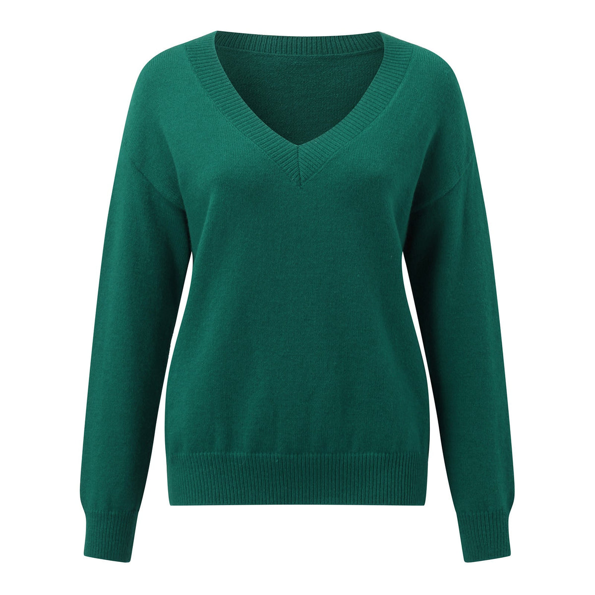 Women's Elegant V-Neck Sweater