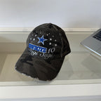 Men's Distressed Camouflage Graphic Baseball Cap