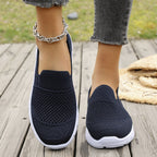 Women's Breathable Slip-On Sneakers with Elastic Insert