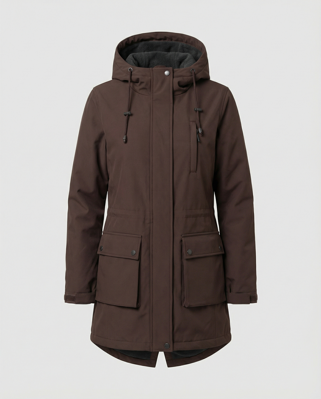 Women's Sporty Parka with Adjustable Hood