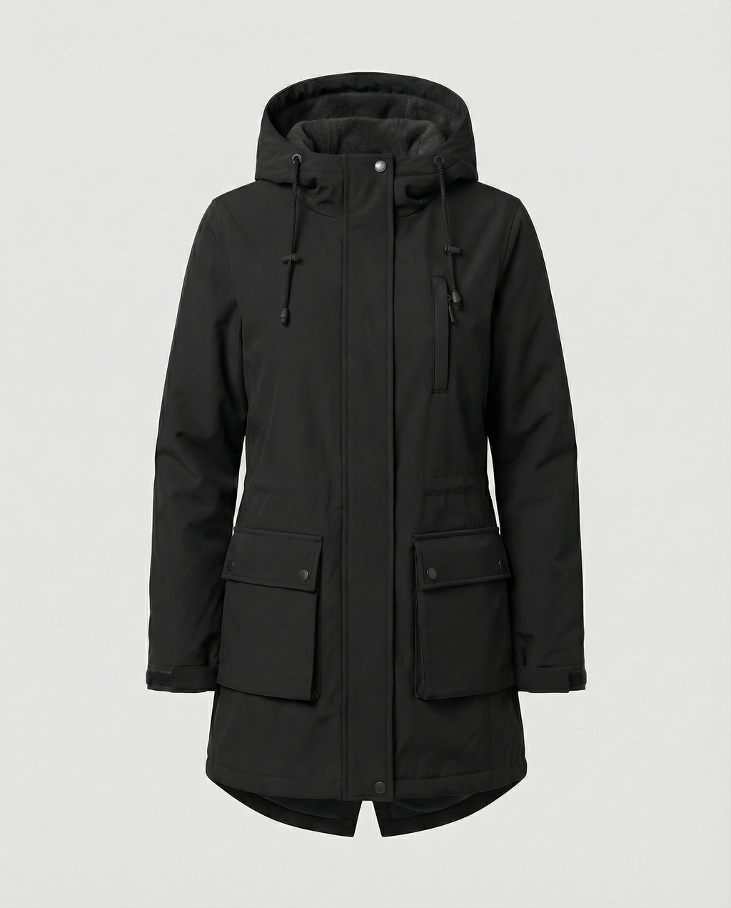 Women's Sporty Parka with Adjustable Hood