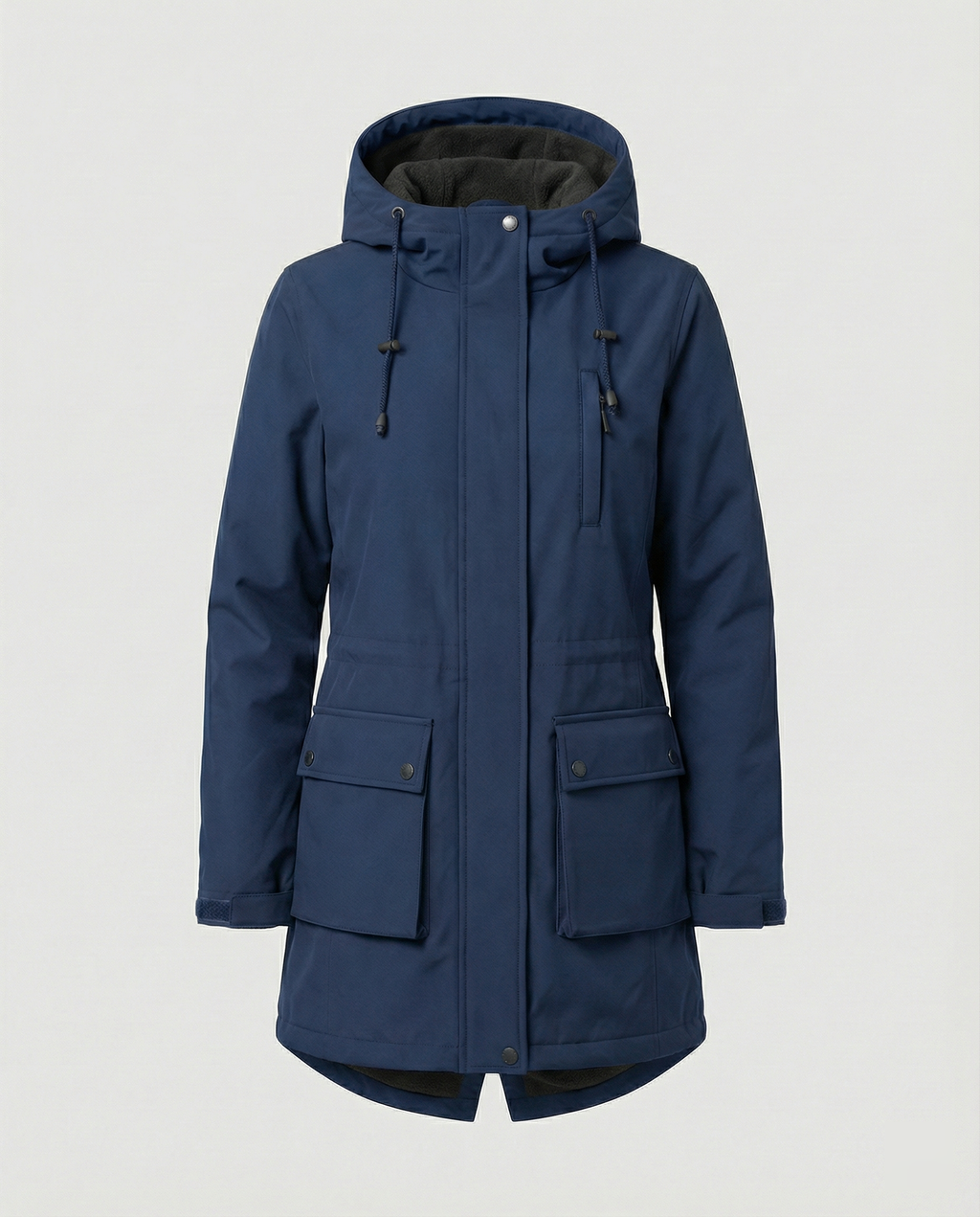 Women's Sporty Parka with Adjustable Hood
