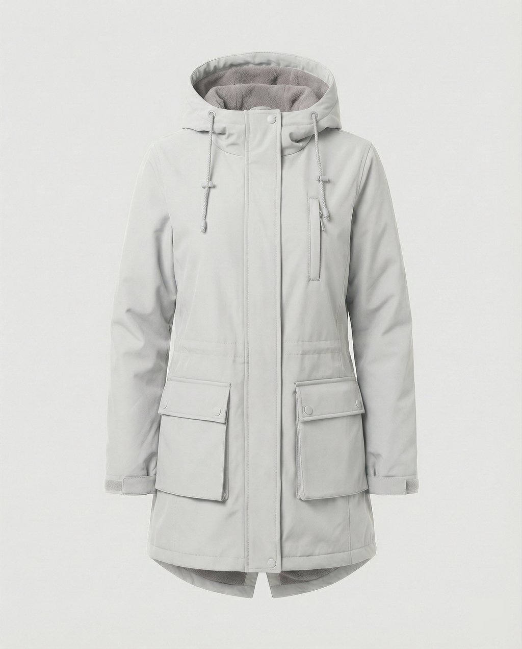 Women's Sporty Parka with Adjustable Hood