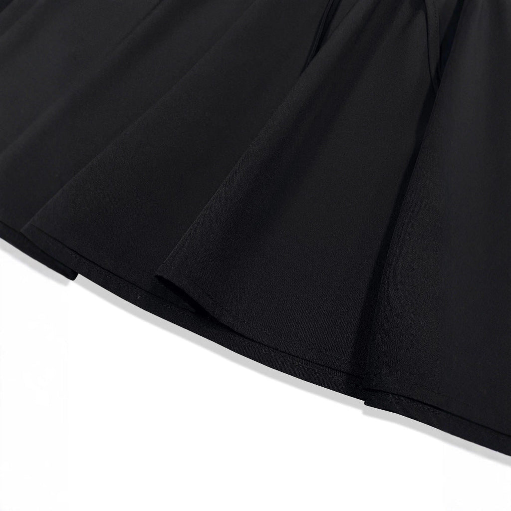 Women's Casual Skirt with Elastic Waistband and Drawstring