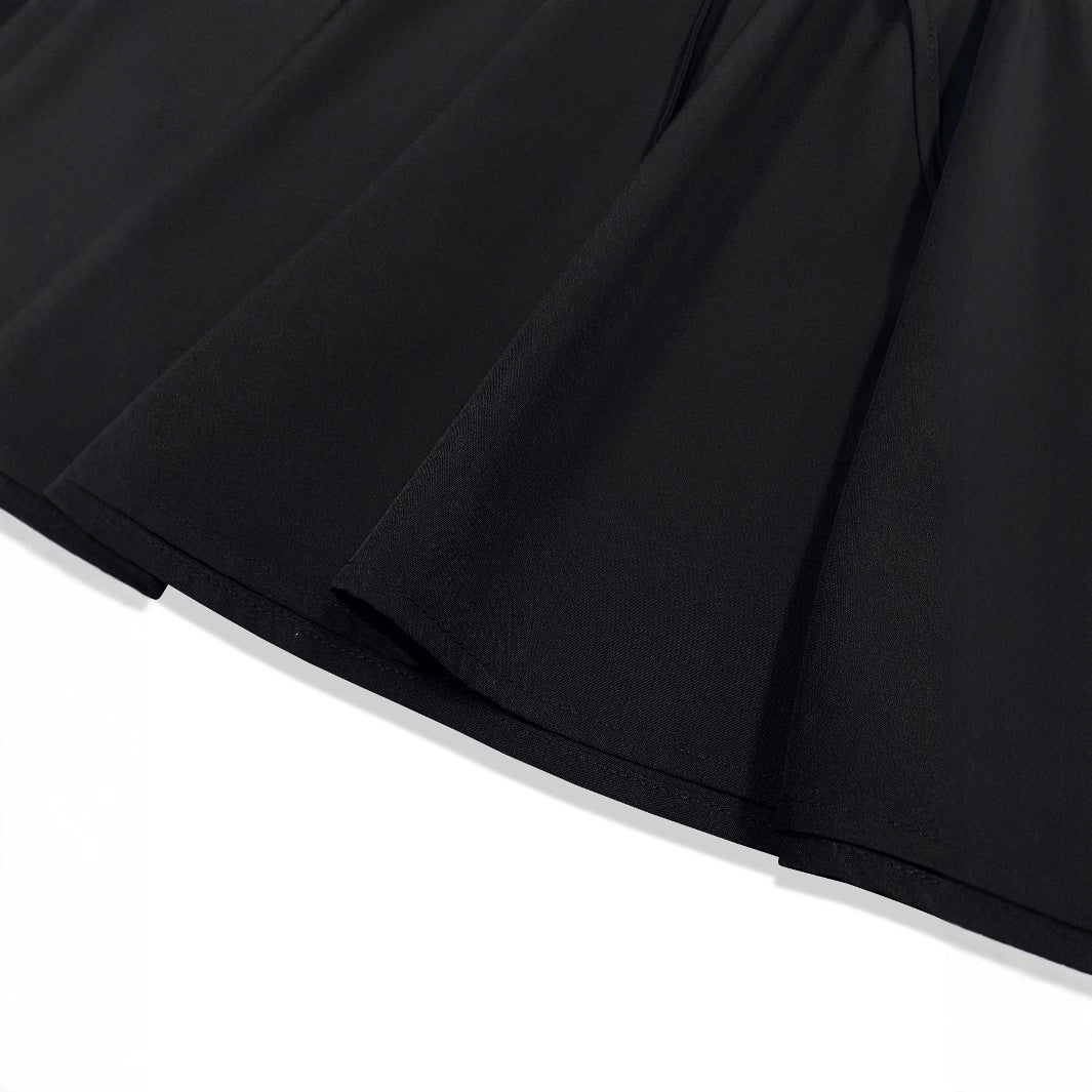 Women's Casual Skirt with Elastic Waistband and Drawstring