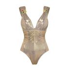 Women's Swimsuit Set with Refined Cut and Versatile Maxi Skirt