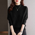 Elegant Ribbed Knit Sweater