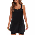 Women's Comfortable Camisole Dress with Pockets