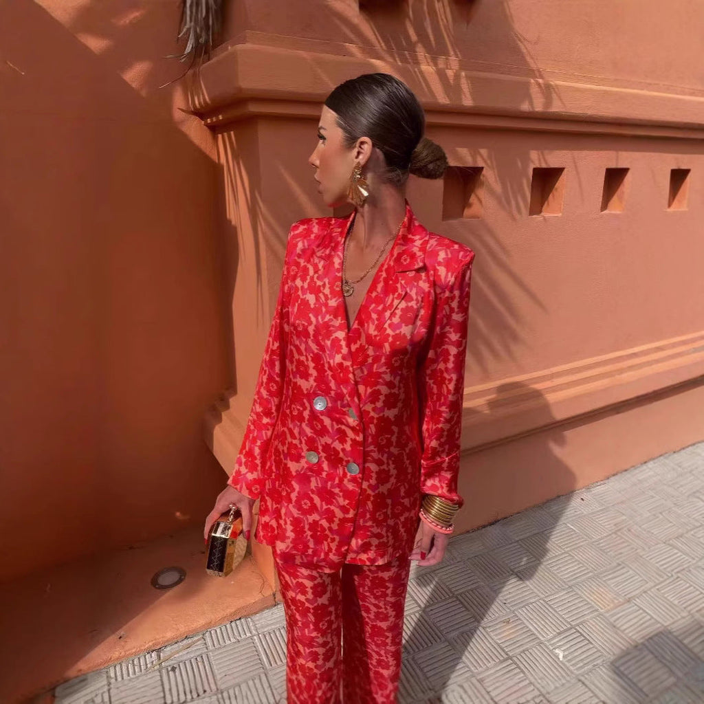 Elegant Blazer and Trousers Set