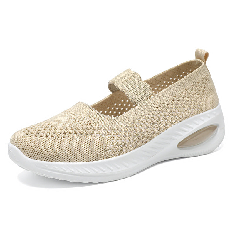 Women's Breathable Casual Sneakers with Elastic Strap