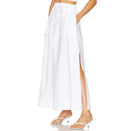 Women's Maxi Skirt with Elastic Waistband