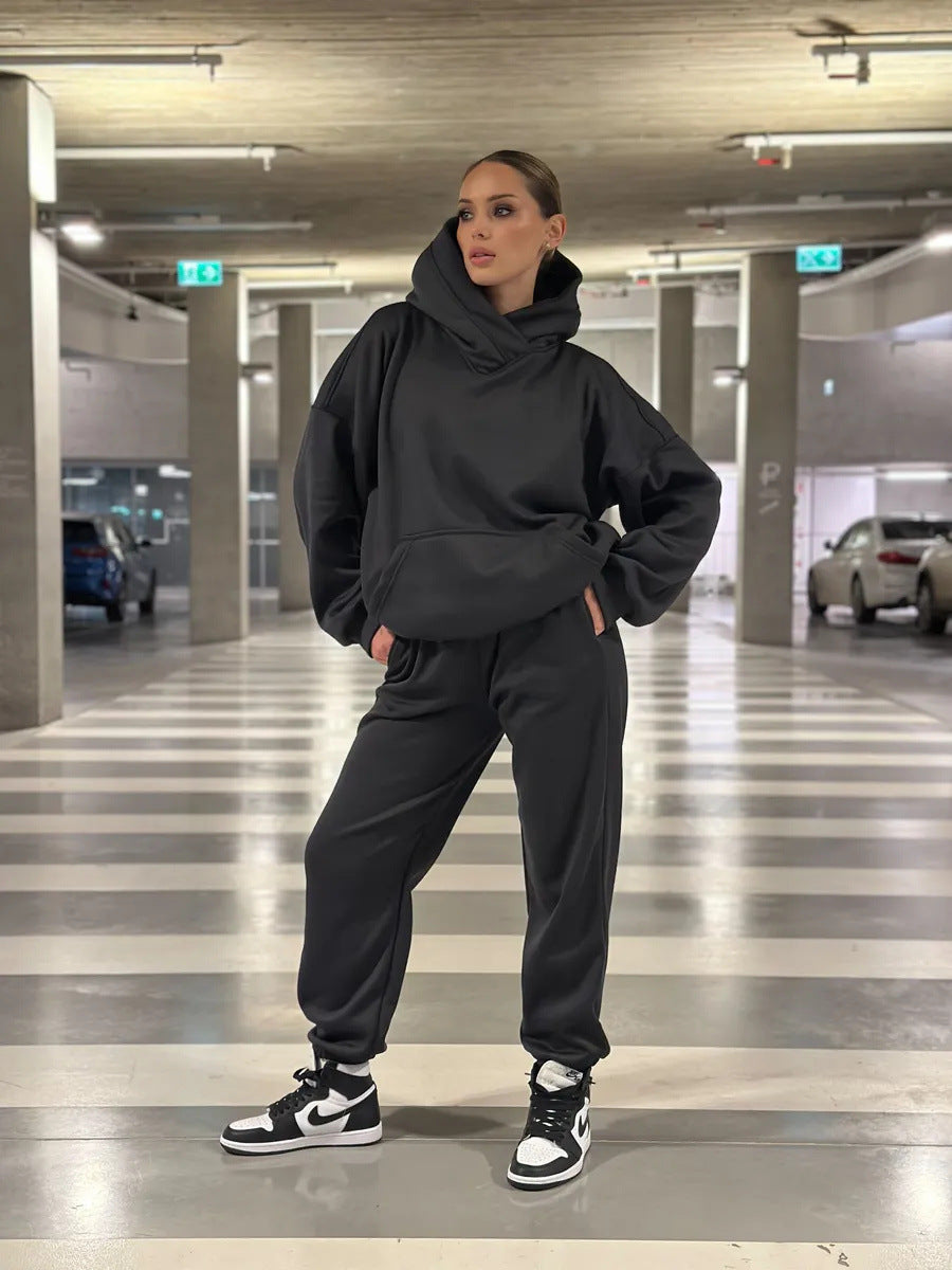 Women's Cozy Oversized Hoodie and Jogger Set