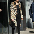 Women's Elegant Oversized Animal Print Coat