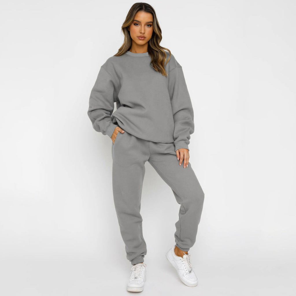 Women's Comfortable Sweatshirt and Jogger Loungewear Set