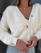 Women's Fluffy Short Cardigan
