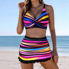 Women's Striped Swimsuit