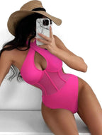 Women's Swimsuit with Sheer Inserts