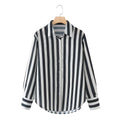 Elegant Striped Blouse with Classic Collar