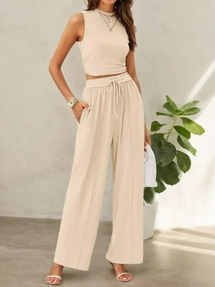 Casual Women's Two-Piece Set with High Comfort and Wide Cut