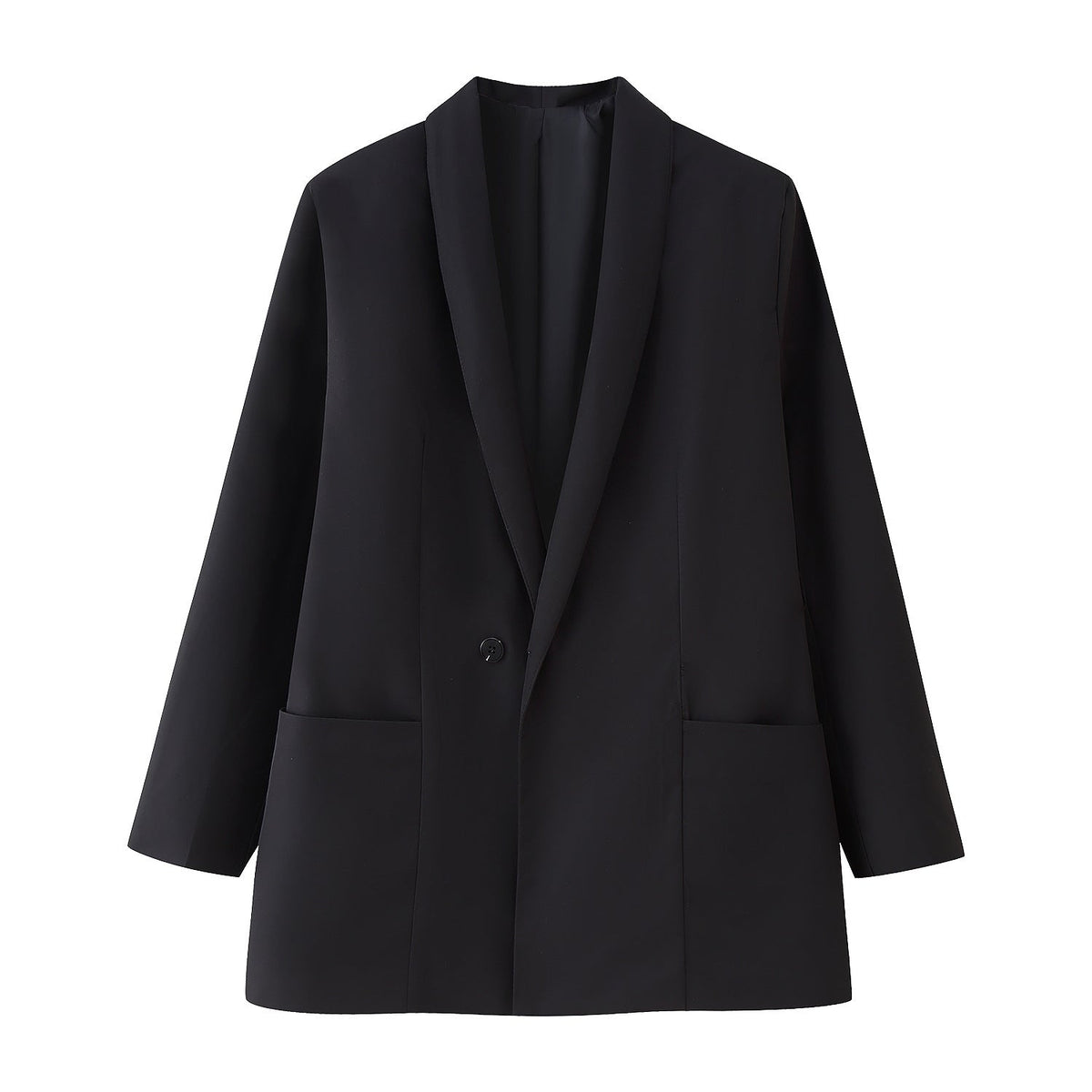 Elegant Blazer Jacket with Pockets and Modern Cut