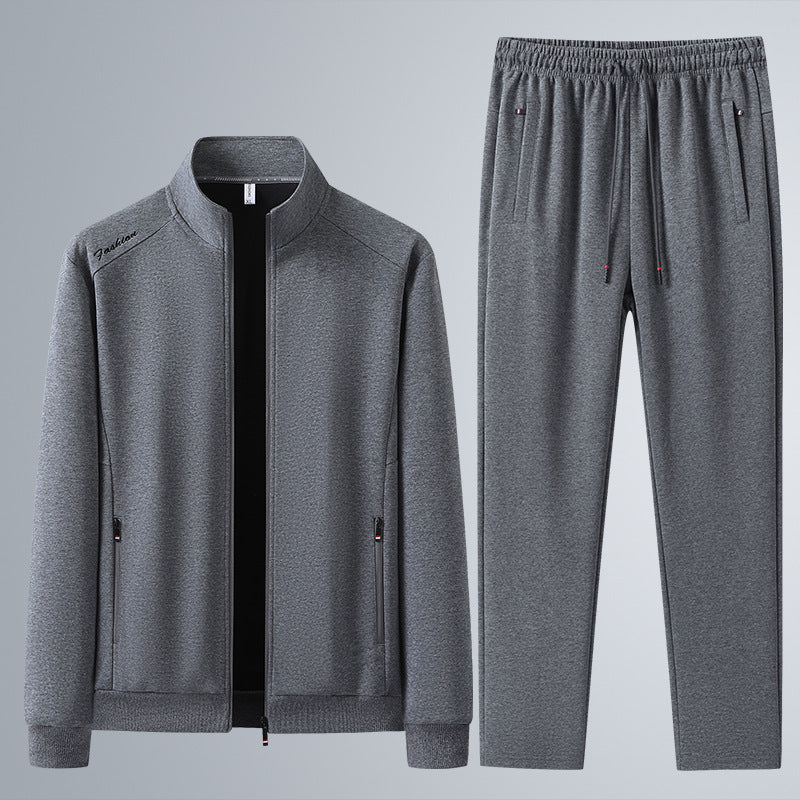 Men's Tracksuit with Stand-Up Collar
