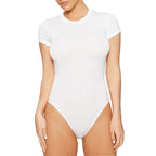 Women's Short-Sleeve Swimsuit with High Waist