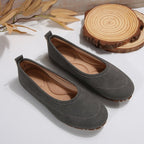 Women's Suede Ballet Flats with Anatomical Insole