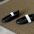 Women's Ballet Flats with Elegant Strap and Fashionable Quilted Design