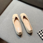 Women's Ballet Flats with Elegant Cross-Strap Design