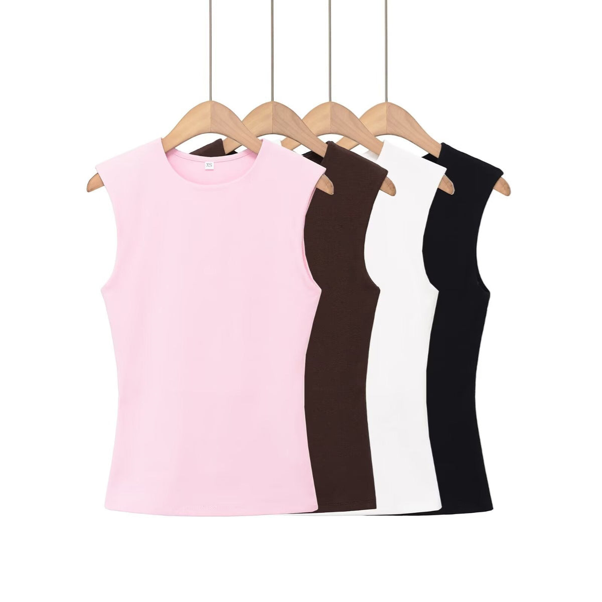 Women's Sleeveless Top with Modern Cut and Form-Fitting Design