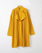 Women's Knit Coat with Casual Cut and Modern Details