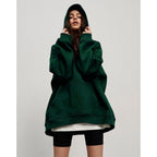 Women's Oversized Hoodie with Kangaroo Pocket