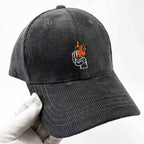 Corduroy Graphic Baseball Cap