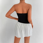 Women's Bandeau Dress with Flowing Skirt