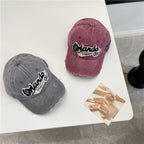 Men's Distressed Vintage-Inspired Baseball Cap
