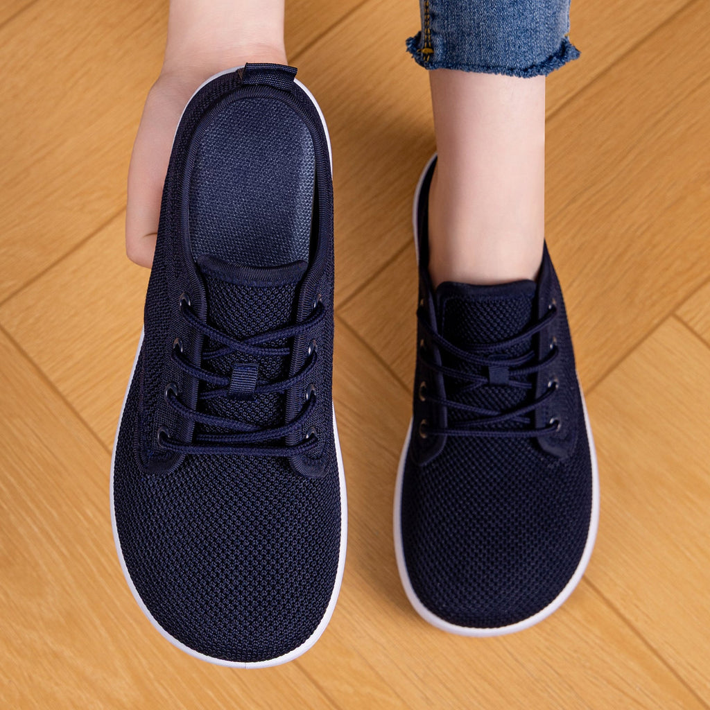 Women's Breathable Sneakers with Elastic Leather Upper
