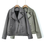 Women's Vintage-Style Biker Jacket
