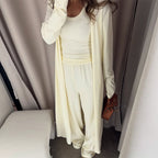 Women's Elegant Lounge Set with Cardigan
