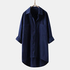 Casual Long-Sleeve Button-Down Blouse
