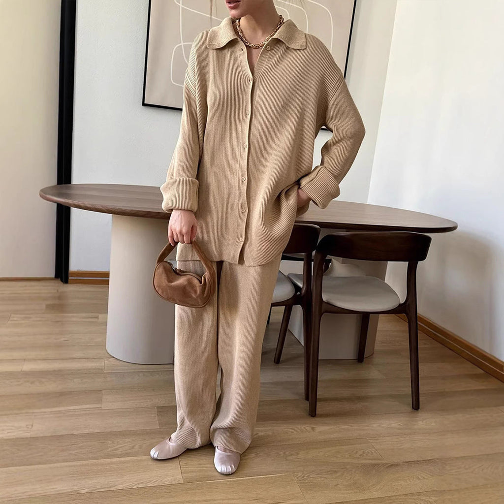 Women's Comfortable Knit Ensemble in Soft Cotton