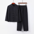 Men's Two-Piece Linen-Cotton Loungewear Set