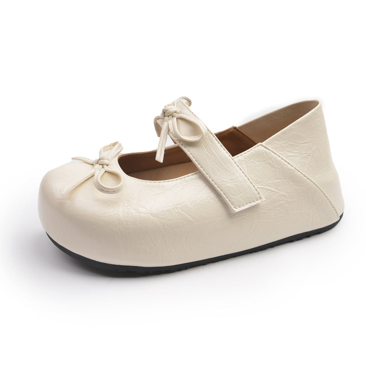 Women's Ballet Flats with Elegant Knot Closure and Non-Slip Sole