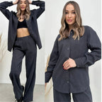 Women's Casual Shirt and Pants Combination