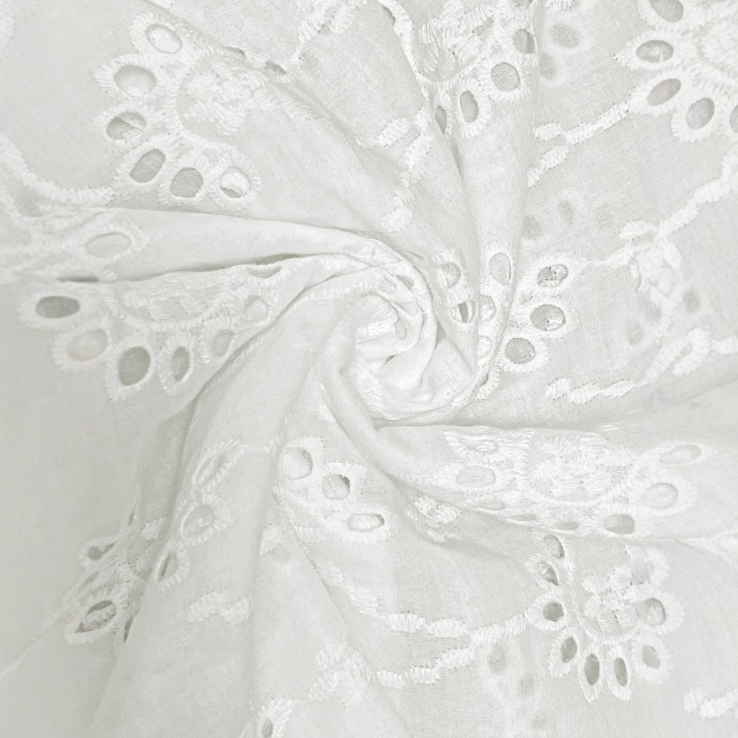 Women's Embroidered Lace-Trim Blouse