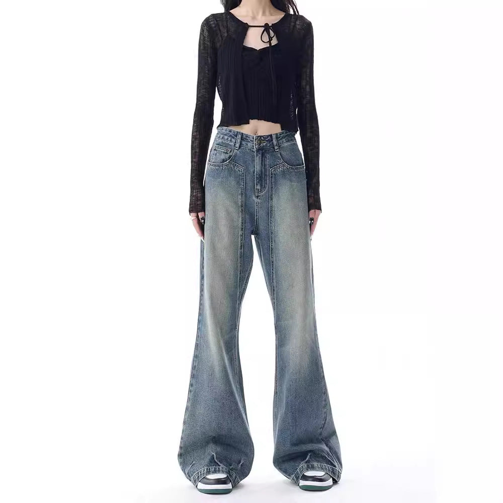 Women's High-Waist Flared Jeans