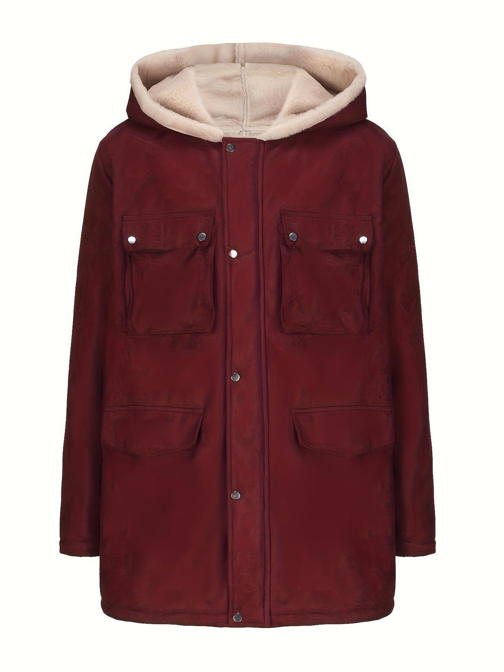 Women's Elegant and Warm Hooded Fleece Jacket