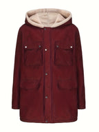 Women's Elegant and Warm Hooded Fleece Jacket